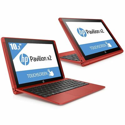 HP Pavilion x2 10-n005nf Rouge, 10.1" HD Tactile