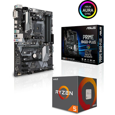 AMD Ryzen 5 2600 (3.4 GHz) + Asus PRIME B450 PLUS