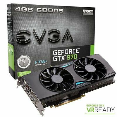 EVGA GeForce GTX 970 FTW+ GAMING ACX 2.0+, 4 Go
