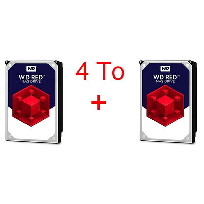 Lot de 2 disques durs Western Digital WD Red 2 To