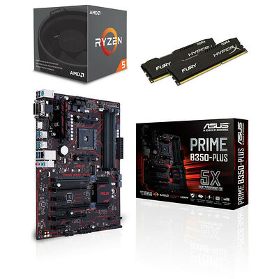 Kit d'évo AMD Ryzen 5 1400 (3.2 GHz) + Asus PRIME B350-PLUS + 8 Go