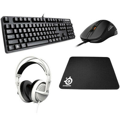 Pack Gaming SteelSeries, 6GV2 (AZERTY) + Rival 300 + Siberia 200 + QcK OFFERT