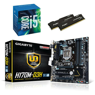 Kit d'évo Intel Core i5-6500 (3.2 GHz) + Gigabyte H170M-D3H + 8 Go