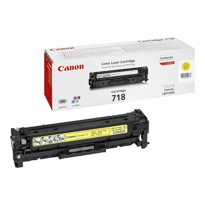 Toner Jaune 718Y, 2659B002AA, 2900 pages, Canon