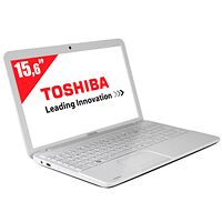 PC Portable Toshiba Satellite C855-1KX, Blanc, 15.6"