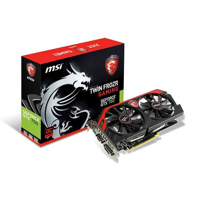 Carte graphique MSI GeForce GTX 750 Twin Frozr OC, 1 Go