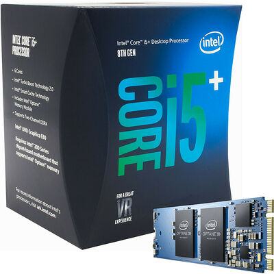 Intel Core i5-8400 (2.8 GHz) + Intel Optane, 16 Go, M.2 (Type 2280)