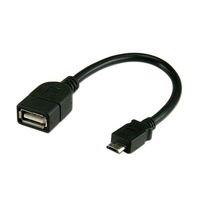 Câble Micro USB 2.0 Type B vers USB 2.0 Type A Femelle - Connectland
