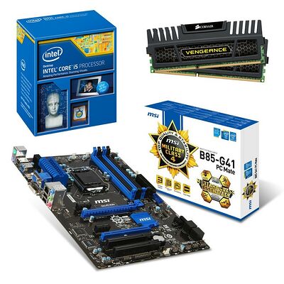 Kit d'évolution Intel Core i5 4440 (3.1 GHz) + MSI B85-G41 PC Mate + 8 Go