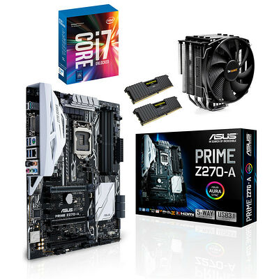 Kit d'évo Intel Core i7-7700K + Asus PRIME Z270-A + Dark Rock 3 + 16 Go
