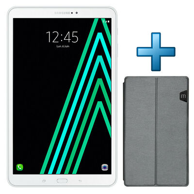 Samsung Galaxy Tab A6 10.1" 16 Go 4G Blanc + Mobilis Case C1