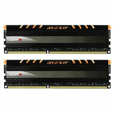 DDR3 Avexir Core Series, 2 x 4 Go, 1600 MHz, CAS 9 (LED Oranges)