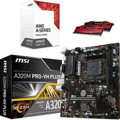 Kit d'évo AMD A10-9700 (3.5 GHz) + MSI A320M PRO-VH PLUS + 8 Go