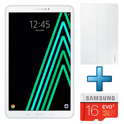Samsung Galaxy Tab A6 10.1'' 16 Go Wi-Fi Blanc + Etui + Micro SD 16 Go