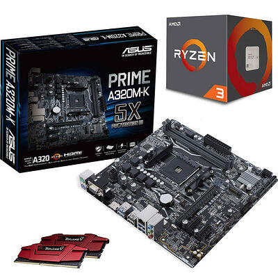 Kit d'évo AMD Ryzen 3 1200 (3.1 GHz) + Asus A320M-K + 8 Go