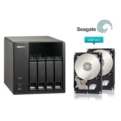 QNAP TS-469L + 2 disques durs Seagate NAS 2 To