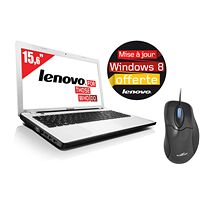 PC Portable Lenovo IdeaPad Z580, Blanc, 15.6" + Souris Offerte