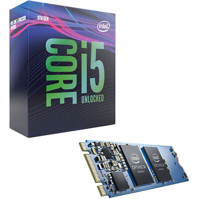 Intel Core i5-9600K (3.7 GHz) + Intel Optane, 32 Go, M.2 (Type 2280)