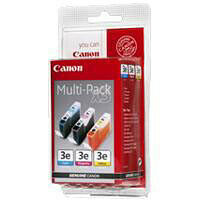 Pack de 3 cartouches d'encre couleur BCI-3E Multi-Pack, Canon