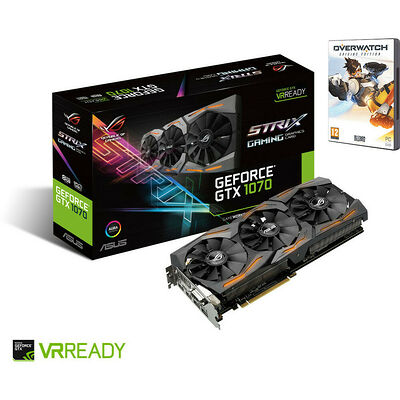 Asus GeForce GTX 1070 ROG STRIX, 8 Go + Overwatch offert !