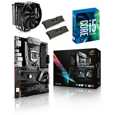 Kit d'évo Core i5-7600K + Asus STRIX Z270H GAMING + Dark Rock 3 + 16 Go