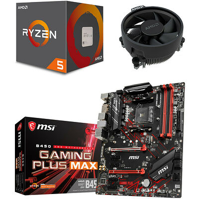 AMD Ryzen 5 2600 (3.4 GHz) + MSI B450 GAMING PLUS MAX