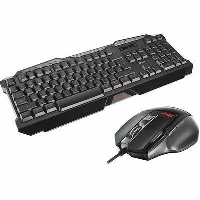 Pack Gaming Trust, Clavier GXT280 (AZERTY) + Souris GXT25