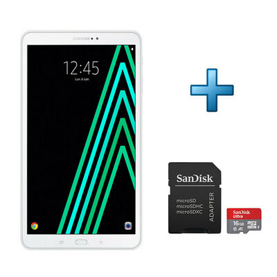 Samsung Galaxy Tab A6 (2016) 10.1'' 16 Go Wi-Fi Blanc + Carte mémoire 16