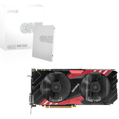 KFA2 GeForce GTX 1070 EX Red Edition, 8 Go + SSD 120 Go