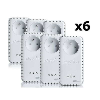 Pack de 6 adaptateurs CPL Devolo AVplus Starter Kit