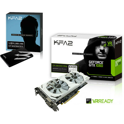 KFA2 GeForce GTX 1060 EXOC White, 6 Go + KFA2 Gamer SSD L, 120 Go, SATA III