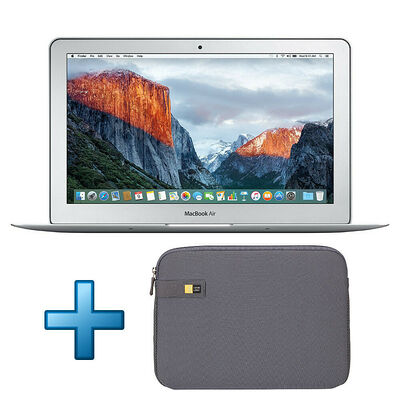 Apple MacBook Air 13'' 128 Go Silver (2017) + Case Logic Laptop Sleeve
