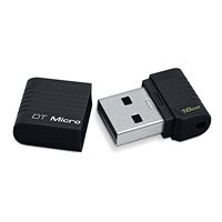 Clé USB 2.0 Kingston DataTraveler Micro, 16 Go, Noir