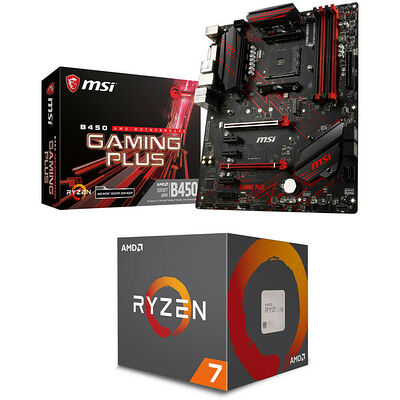 AMD Ryzen 7 2700 (3.2 GHz) + MSI B450 GAMING PLUS