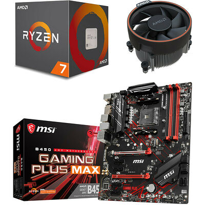 AMD Ryzen 7 2700 (3.2 GHz) + MSI B450 GAMING PLUS MAX