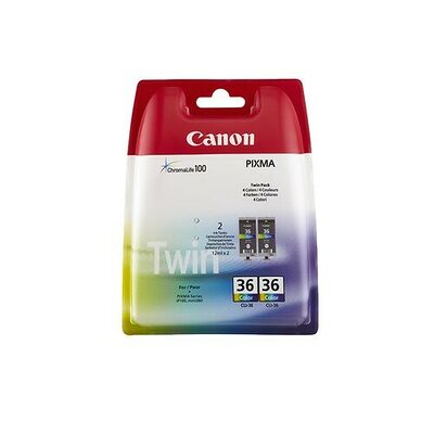Pack de 2 cartouches d'encre couleur CLI-36 TwinPack, Canon