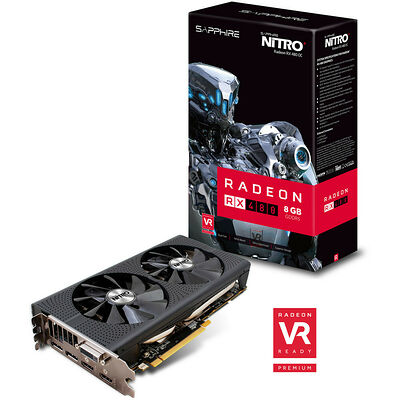 Sapphire Radeon RX 480 NITRO+ LITE (UEFI / Backplate), 8 Go