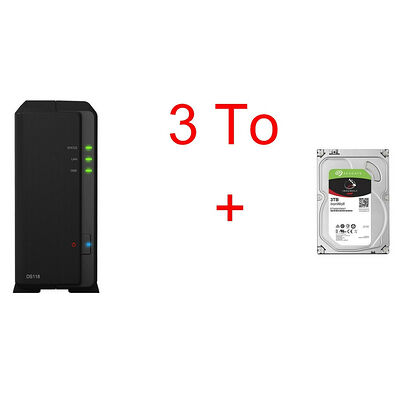 Synology DS118 & Seagate IronWolf, 3 To