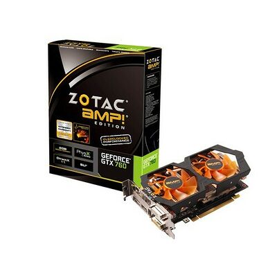 Carte graphique Zotac GeForce GTX 760 AMP! Edition, 2 Go