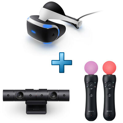 Sony PlayStation VR + PlayStation Caméra V2 + Paire PlayStation Move