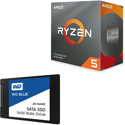 AMD Ryzen 5 3600 (3.6 GHz) + WD Blue 3D SSD, 250 Go, SATA III