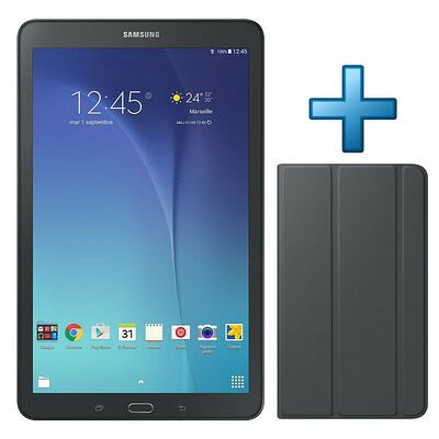 Samsung Galaxy Tab E 9.6'' 8 Go Wi-Fi Noir + Samsung Book Cover