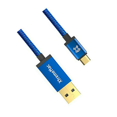 Xtreme Mac Câble premium réversible USB-C vers USB-A Bleu