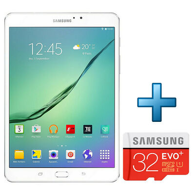Samsung Galaxy Tab S2 VE 8'' 32 Go Wi-Fi Blanc + Micro SD 32 Go