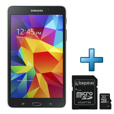 Samsung Galaxy Tab 4 7'' 8 Go Wi-Fi Noir + Micro SD 8 Go + Adaptateur