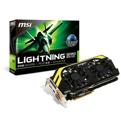Carte graphique MSI GeForce GTX 680 OC Lightning,  2 Go