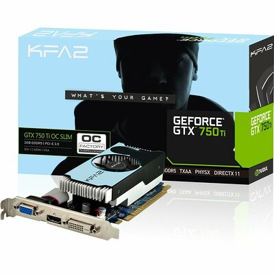 KFA2 GeForce GTX 750 Ti OC SLIM, 2 Go