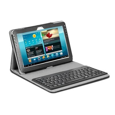 Étui en cuir Noir avec clavier Bluetooth pour Galaxy Tab 2  10'' ,Campus