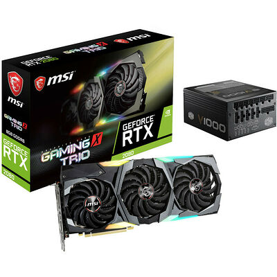MSI GeForce RTX 2080 GAMING X TRIO, 8 Go + Alimentation Cooler Master 1000W
