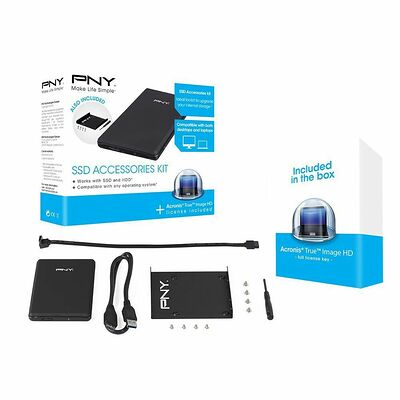 Kit d'installation et de transfert SSD 2,5" pour PC et Notebook, PNY